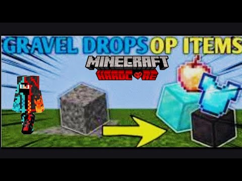Luffy The Boss - Minecraft Hardcore 100 days but gravel drops op items 🤩 ep: 1
