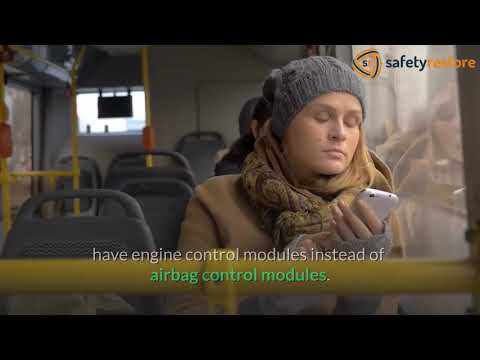 Part of a video titled Where is the airbag module located? - Safety Restore - YouTube