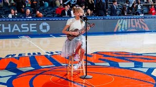 Grace VanderWaal - Riptide &amp; Light The Sky (Live at the NY Knicks Halftime Show)