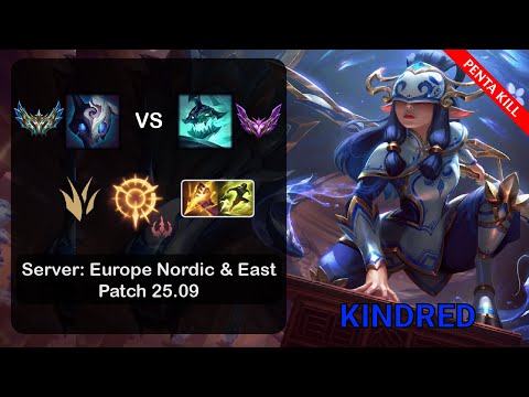 Kindred Jungle vs Hecarim - EUNE Challenger - Patch 25.09