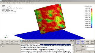 LS-Dyna Tutorial Video | Explicit Dynamic | Drop & Impact Test Analysis | GRS |