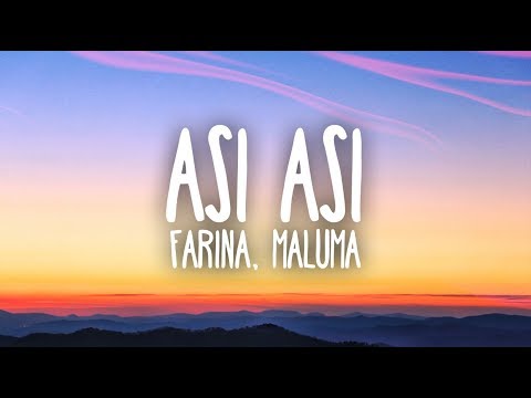 Farina, Maluma - Así Así (Lyrics)