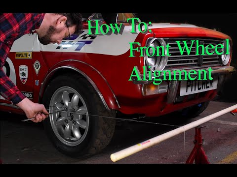 How to measure and adjust front end wheel alignment