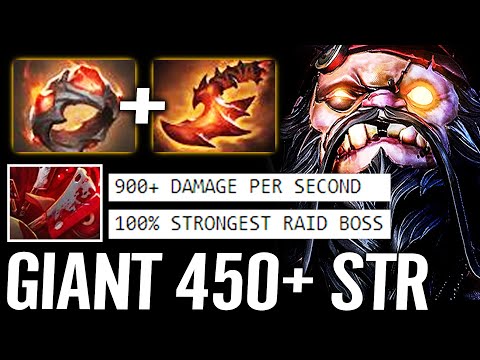 🔥 PUDGE Giant's Ring - 450 Str WTF 900 DPS 100% Strongest Raid Boss Ever Dota 2 Pro NEW CARRY