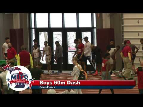 MITS 2017 Boys 60m Dash Semi-Finals Heat 4
