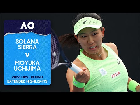 Solana Sierra v Moyuka Uchijima Extended Highlights | Australian Open 2026 First Round