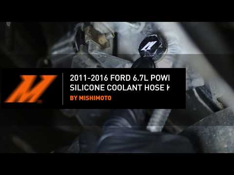 2011-2016 Ford 6.7L Powerstroke Silicone Coolant Hose Kit Installation by Mishimoto