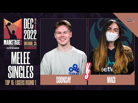Soonsay (Fox) vs Magi (Falco) - Melee Top 16 Losers Round 1  - Mainstage 2022
