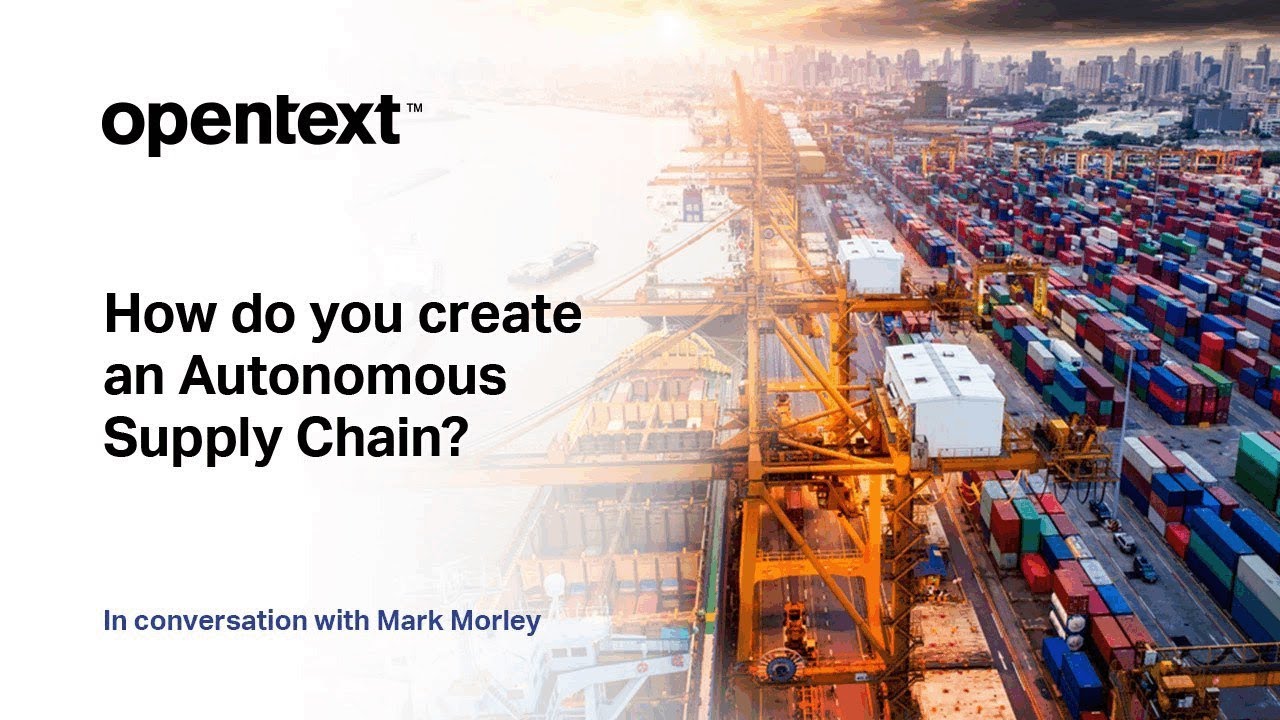 How do you create an Autonomous Supply Chain?