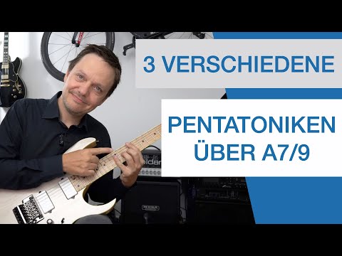 3 VERSCHIEDENE Pentatoniken über A7/9