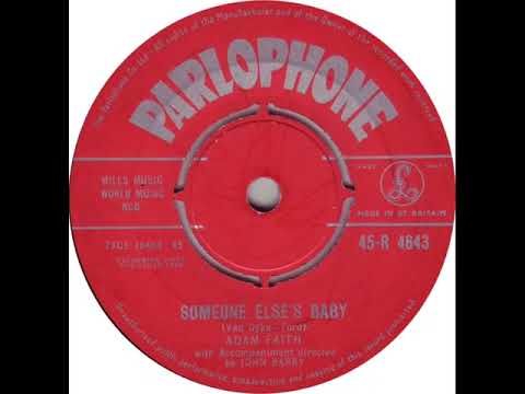 UK New Entry 1960 (89) Adam Faith - Someone Else's Baby
