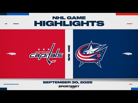 NHL Preseason Highlights | Capitals vs. Blue Jackets - September 30, 2025
