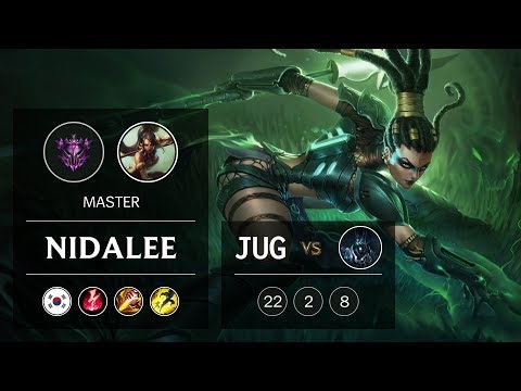 Nidalee Jungle vs Karthus - KR Master Patch 9.5