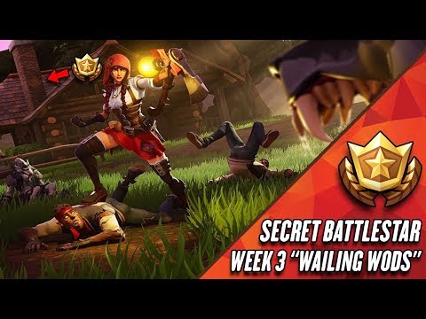 Fortnite: Season 6 Week 3 SECRET BATTLESTAR! SECRET BATTLESTAR LOCATION GUIDE "WAILING WOODS"!