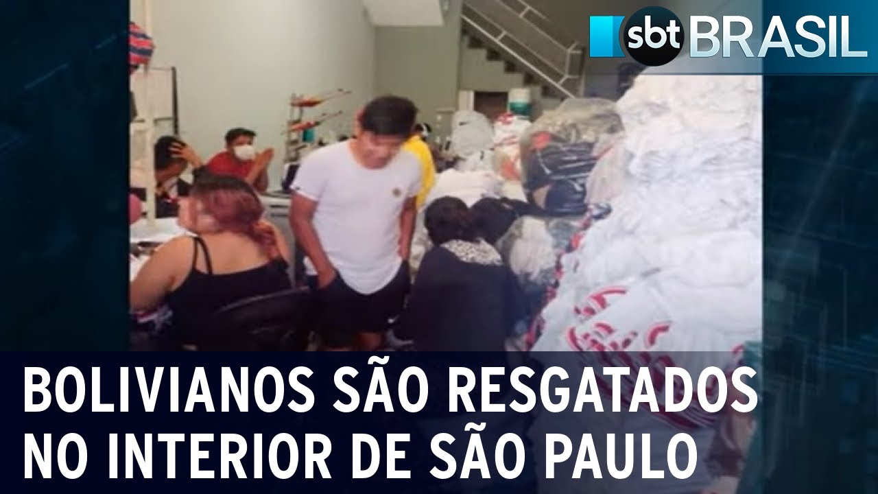 Bolivianos são resgatados em situação de trabalho análogo à escravidão | SBT Brasil (30/06/22)
