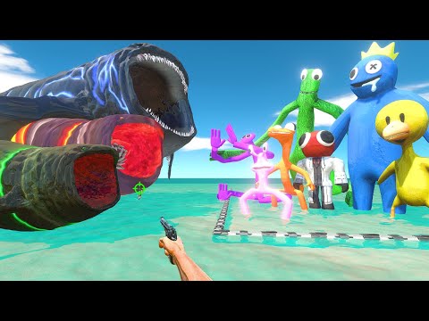 FPS Avatar Rescues Rainbow Friends and Fights Bloop Evolution - Animal Revolt Battle Simulator