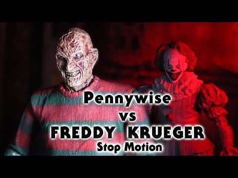 Pennywise Vs Freddy Krueger Stop Motion