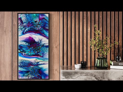 GORGEOUS! Shelee Art Deconstructed Bloom- Acrylic Pour/Fluid Art Painting… 🌸🌺🌼🪷