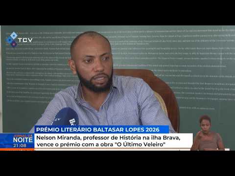 Nelson Miranda, professor de História na ilha Brava, vence o prémio com a obra 'O Último Veleiro'