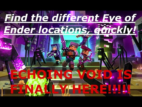 EASIEST Video Showing the Different Eye of Ender Locations! Echoing Void DLC!