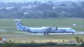 preview picture of video 'Flybe Dash 8 at Exeter International Airport. Full HD 1080p'