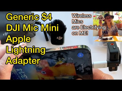 How to Connect DJI Mic Mini to iPhone $4 Lightning Adapter to iPhone 12 13 14 & Apple Mobile Devices