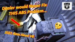 Dealer Would NEVER Find THIS ABS Problem!! ('21 Ram V8 C0031)