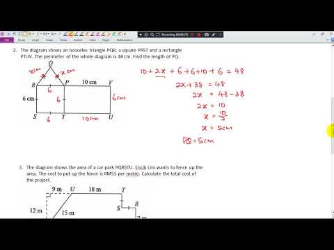 Perimeter Dan Luas Matematik Tingkatan 1