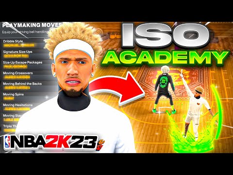 NBA 2K23 ISO ACADEMY! BEST ISO/ 6'9 BUILD - DRIBBLE MOVES  + BEST JUMPSHOT & BADGES!