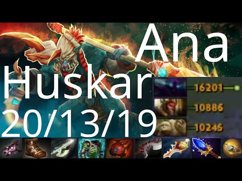 Ana mid Huskar vs Templar Assassin, Specte, Beastmaster - mourn for safe lane - dota2