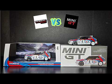 Tarmac Works vs Mini GT - Lancia Delta HF Integrale Evo - 1992 Rally Monte Carlo - COMPARISON