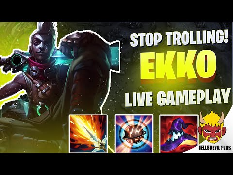 Please Stop Trolling! Ft. Ekko - Wild Rift HellsDevil Plus Gameplay