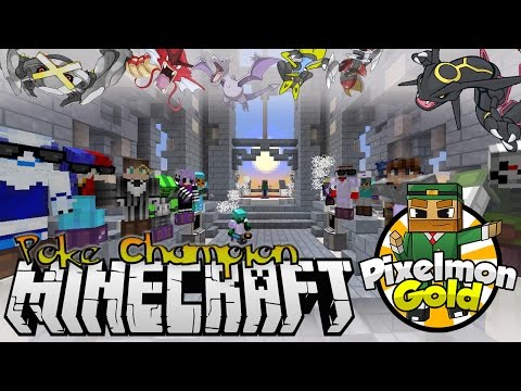 Minecraft Pixelmon Gold #100 'Pokemon Champion'