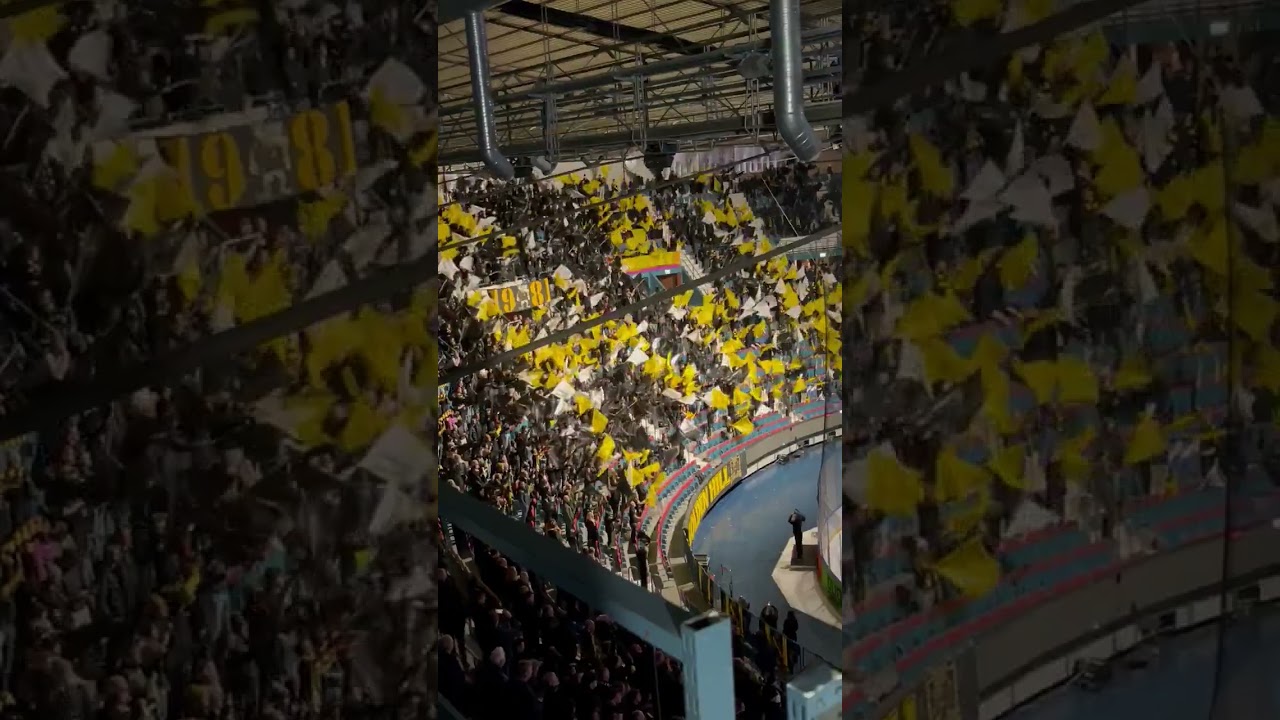 AIK tifo i hemmamatchen mot MoDo