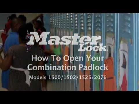 Master Lock Model 1500, 1502, 1525 and 2076 Locker Lock - Student Training Video