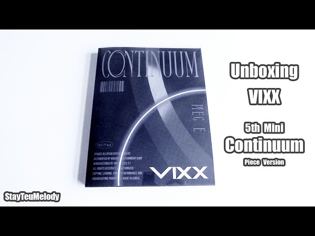 Vídeo relacionado con VIXX Continuum 5th Mini álbum CD + póster plegado en paquete + libro de fotos + soporte + postal + marcador transparente + marco de tarjeta fotográfica + tarjeta fotográfica transparente + tarjeta