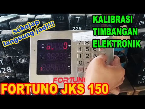 Kalibrasi Timbangan Elektronik Fortuno JKS 150 / Calibration Digital Scale