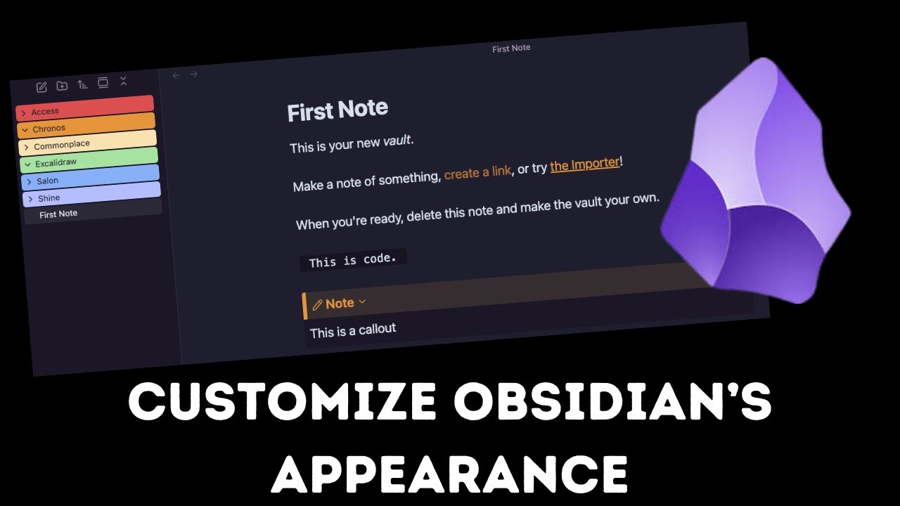 Customize Obsidian Appearance