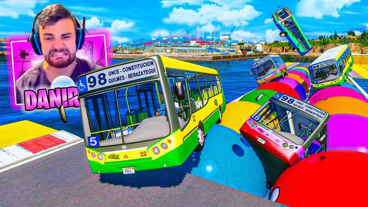 CARRERA DE AUTOBUSES ÉPICA! ME ENCANTA!! - GTA 5 ONLINE