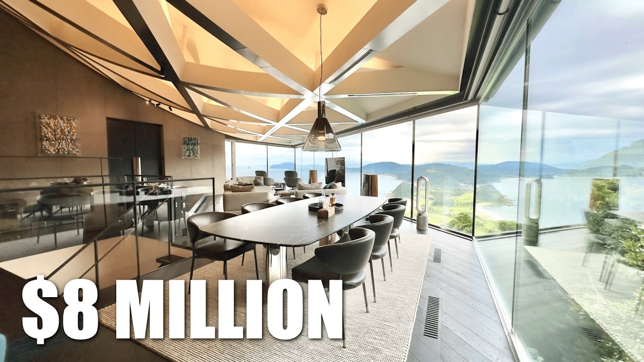 Inside an $8m Japanese Hillside BEACH VIEW Mansion