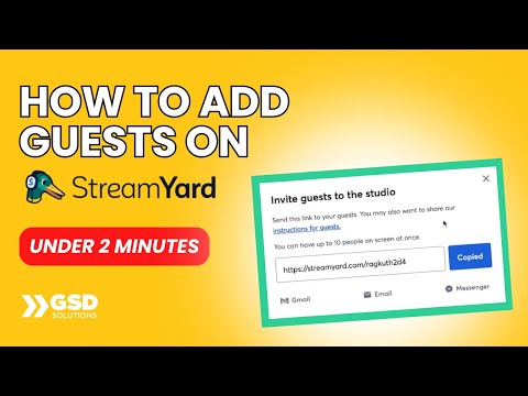 How to Add Guests on Streamyard Live | Learn in 2 Minutes