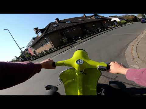 Vespa V50N Original driving 2 Stroke Sound 4K