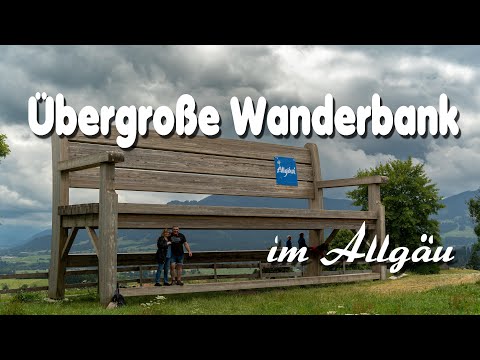 Mittelberg I Deutschlands größte Sitzbank I Wanderbank in Mittelberg am Panoramaweg