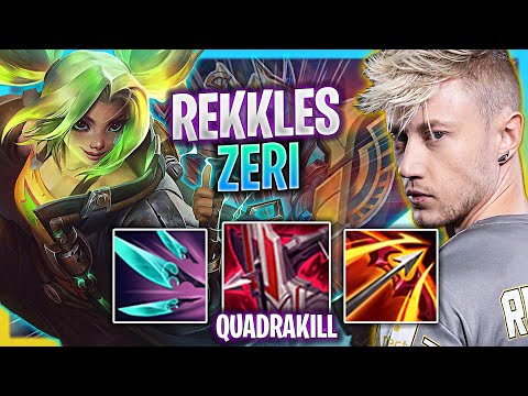 REKKLES GETS QUADRAKILL WITH ZERI! | FNC Rekkles Plays Zeri ADC vs Samira!  Season 2023