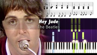 How to play the piano part of Hey Jude (with lyrics) - YouTube