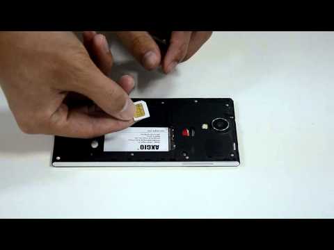 how to insert SIM cards into Neon N1 smartphone