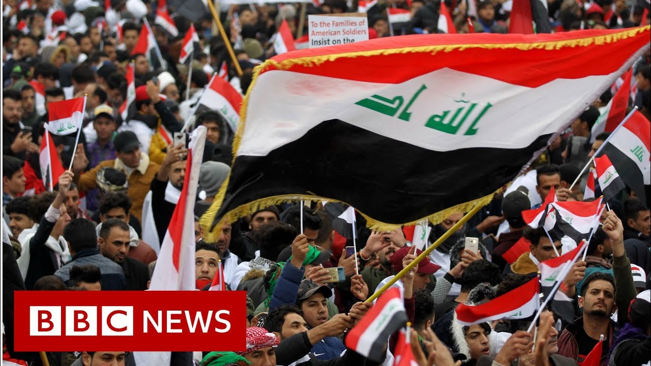 Huge rally as Iraqis demand US troops pull out - BBC News