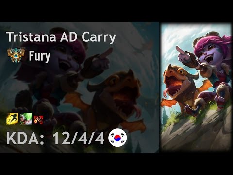 Tristana AD Carry vs Miss Fortune - Fury - KR Challenger Patch 7.5