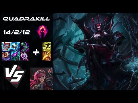 JUNGLE Elise vs Vi [QUADRAKILL] - EU Grandmaster Patch 25.S2.4