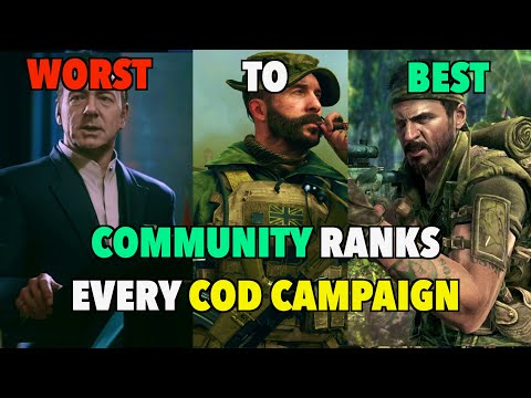 The Community Ranks EVERY Call of Duty CAMPAIGN From WORST to BEST